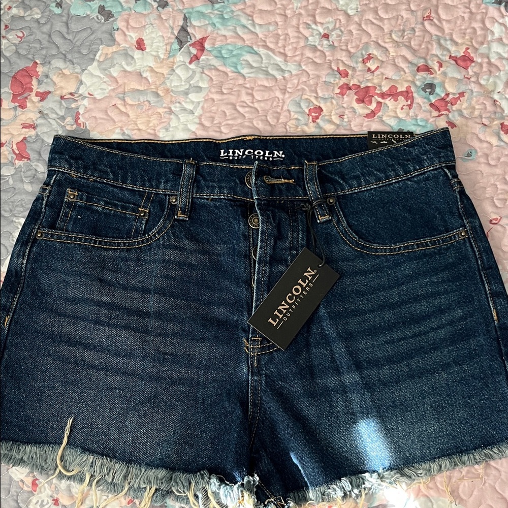 Lincoln Women's Dark Blue Jean Shorts